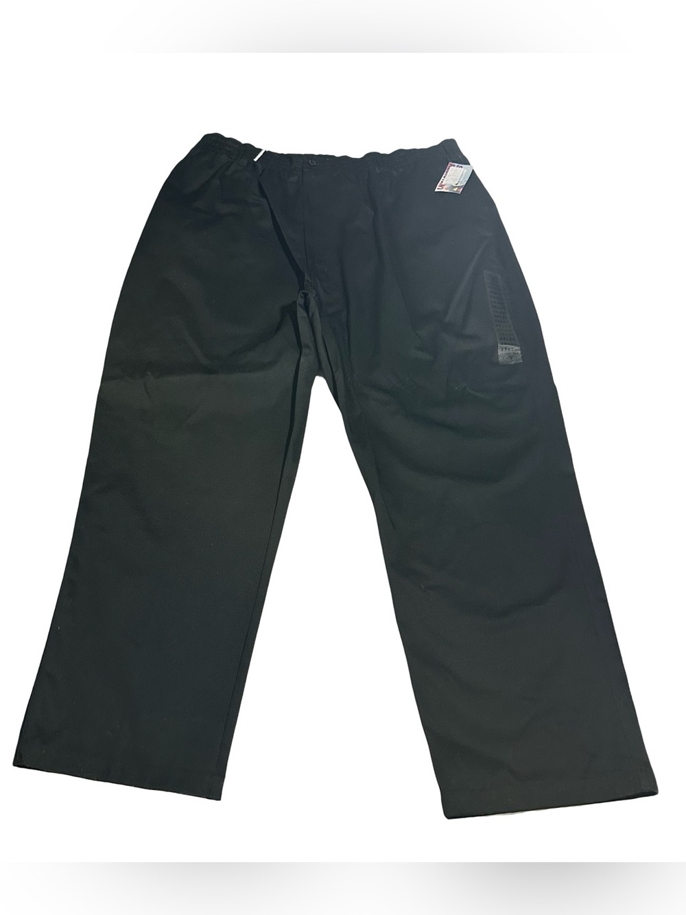 Falcon Bay Platinum Plus Mens 48x30 Black Chino Pants Comfort Waist NWT Big Tall